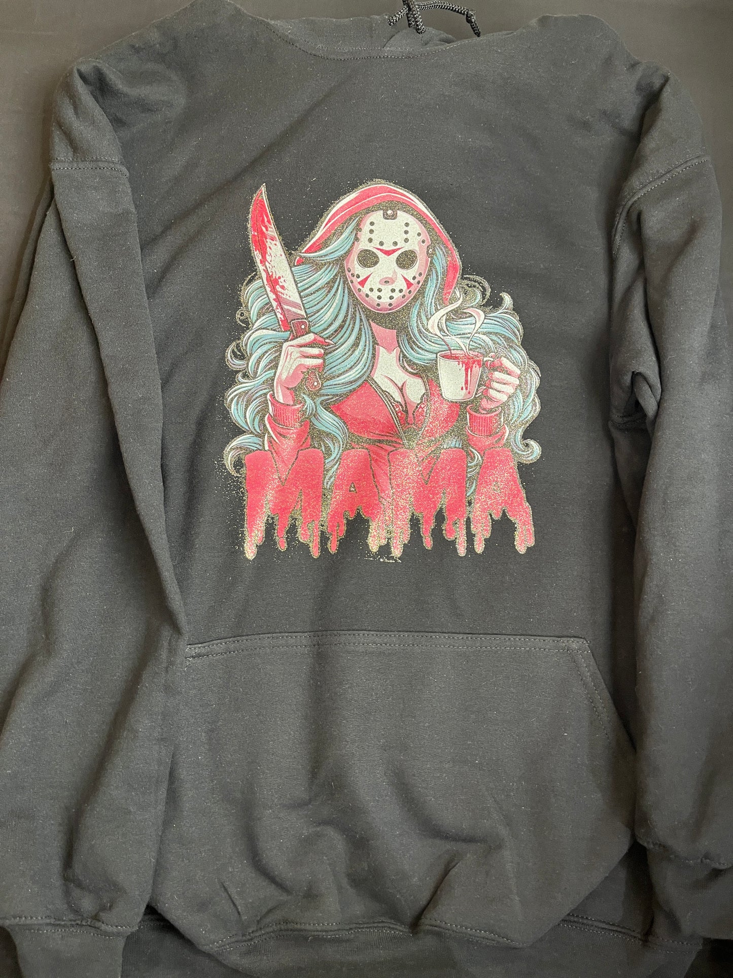 Horror Mama - GLITTER - Hoodie - Jason