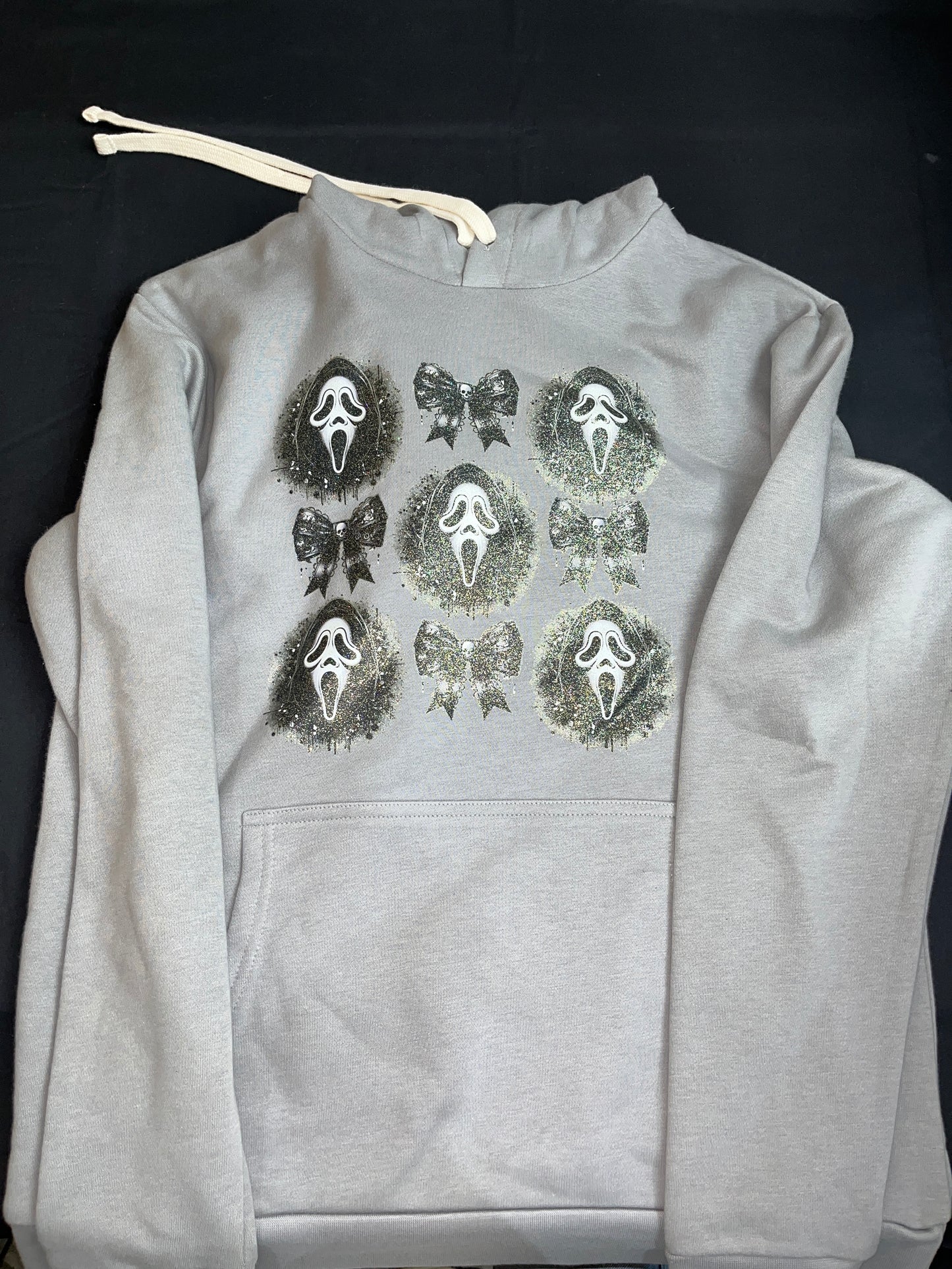 Ghost Face Coquette Bow GLITTER - Hoodie