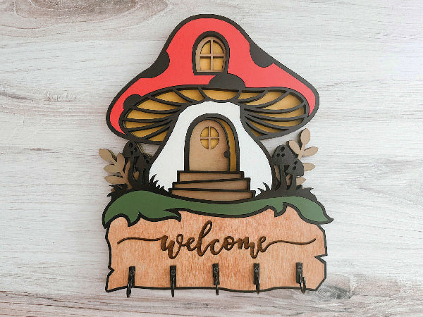 Mushroom Key Hanger
