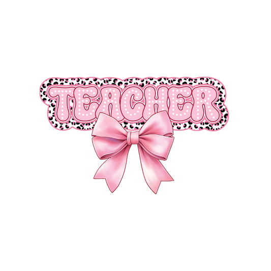 Teacher with Leopard Print  Digital Design
