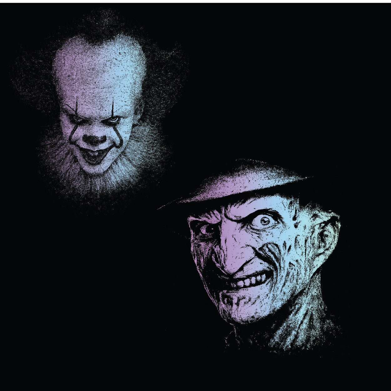 Horror Soft Gradient DTF Gang Sheet 22.5x35"