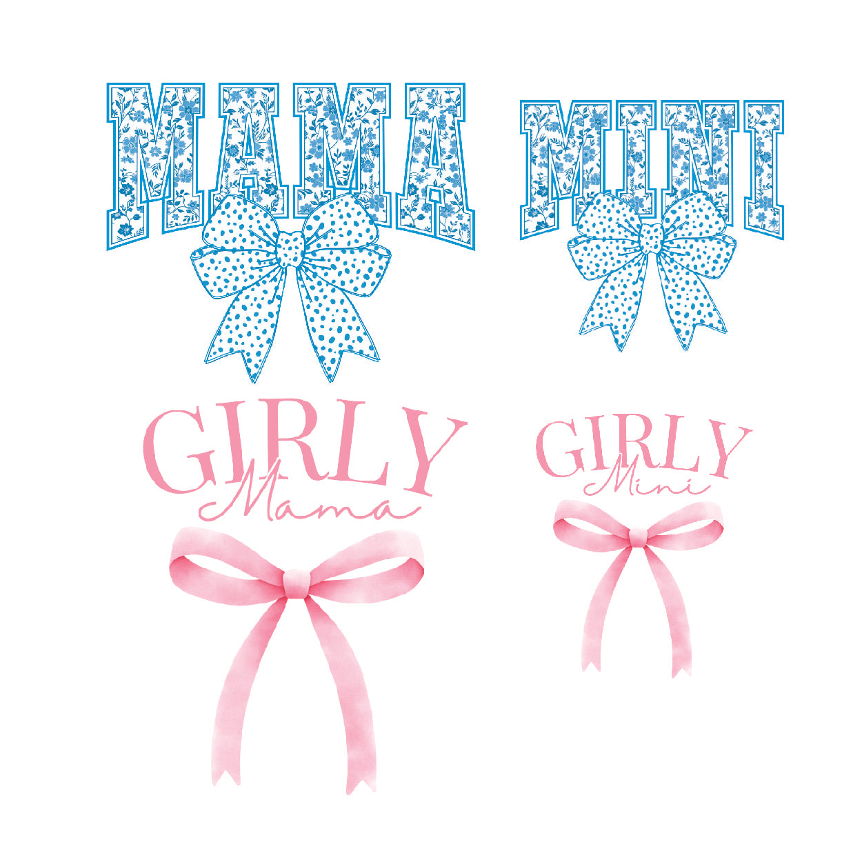Mama/Mini (Youth Sizes)DTF Gang Sheet 22.5"x60"