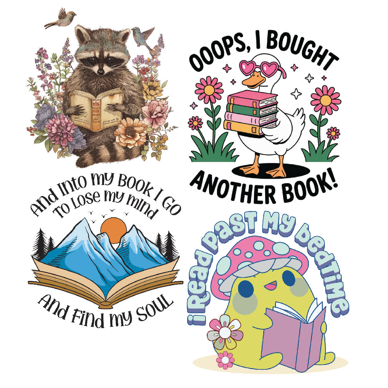 Book Lover DTF Gang Sheet 22.5x60"