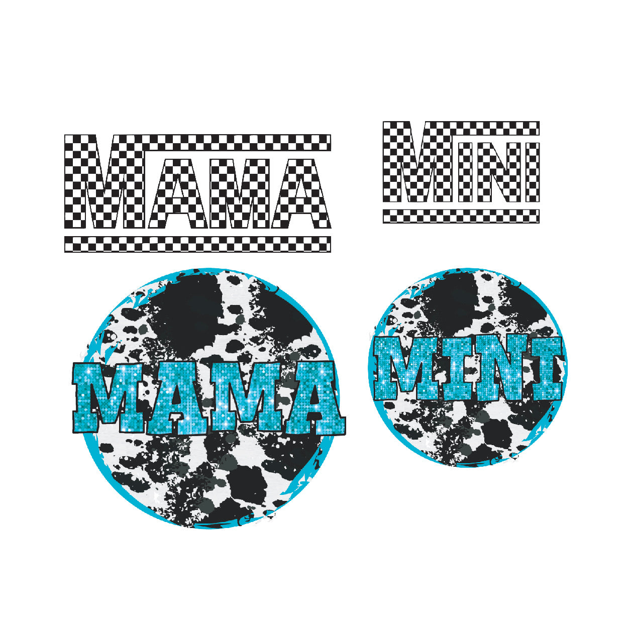 Mama/Mini (Youth Sizes)DTF Gang Sheet 22.5"x60"