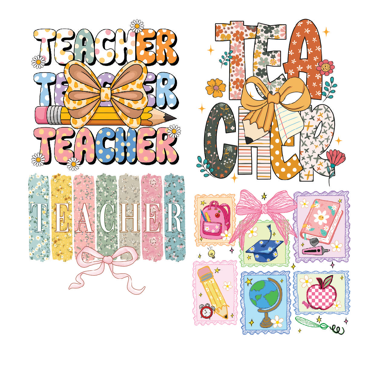 Teacher DTF Gang Sheet