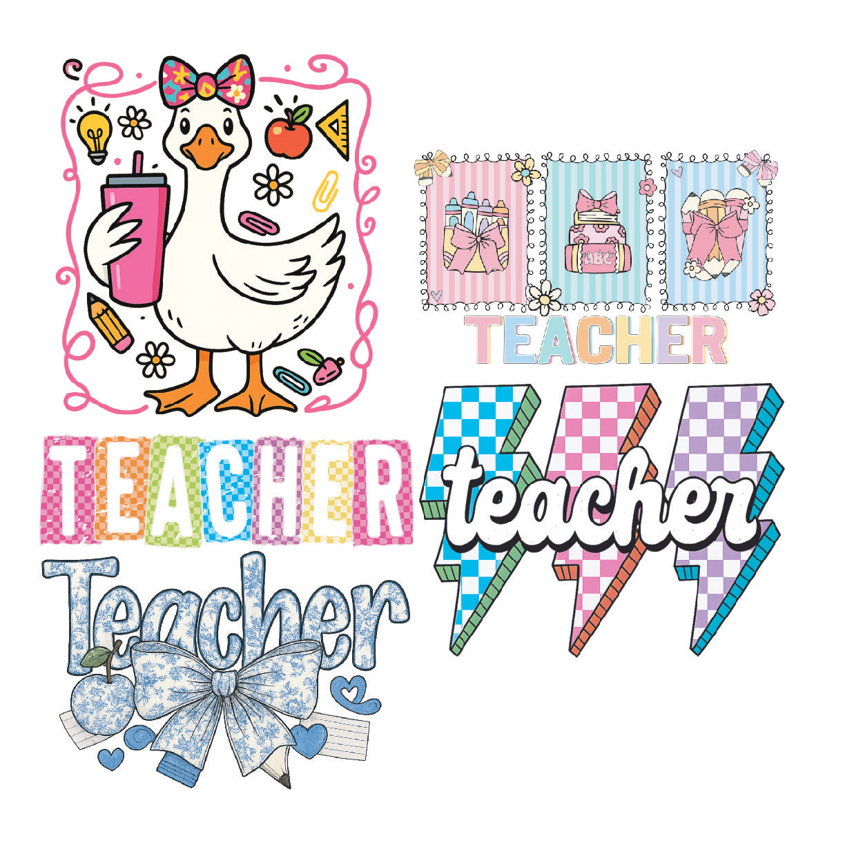 Teacher DTF Gang Sheet