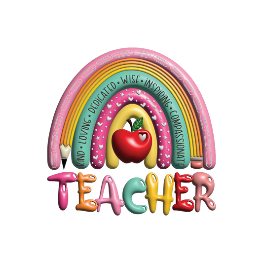 Teacher Rainbow Digital Design