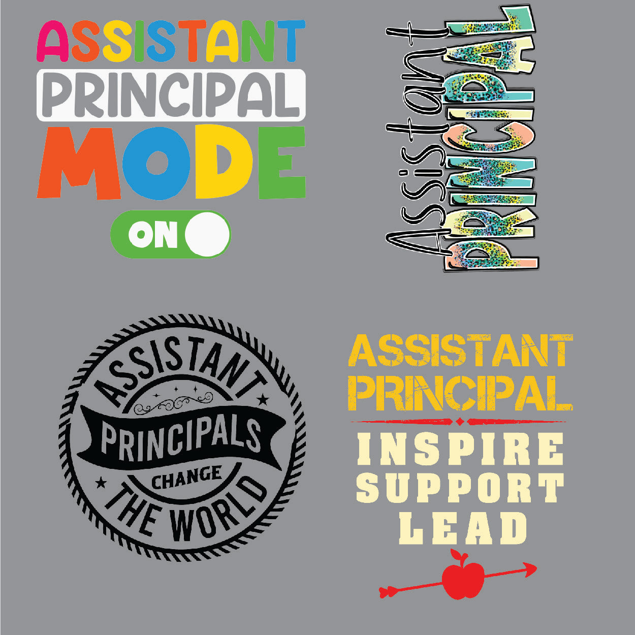 Assistant Principal DTF Gang Sheet - 22x55.5