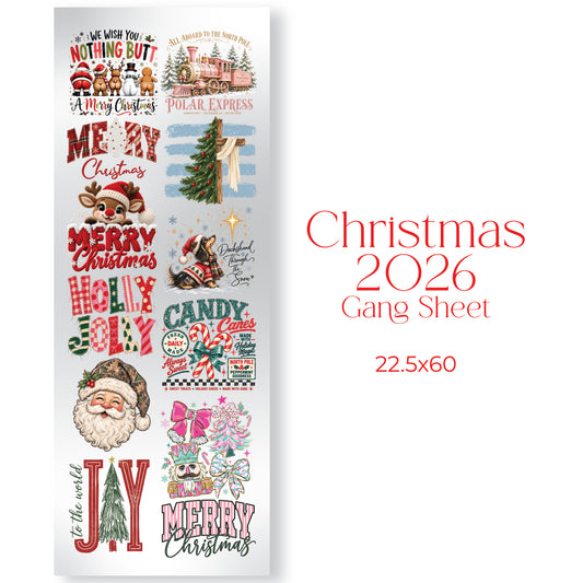 Christmas 1 DTF Gang Sheet