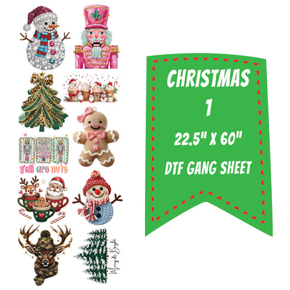 Christmas 1 DTF Gang Sheet