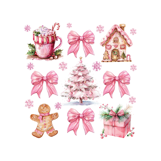 Pink Coquette Gingerbread Digital Design