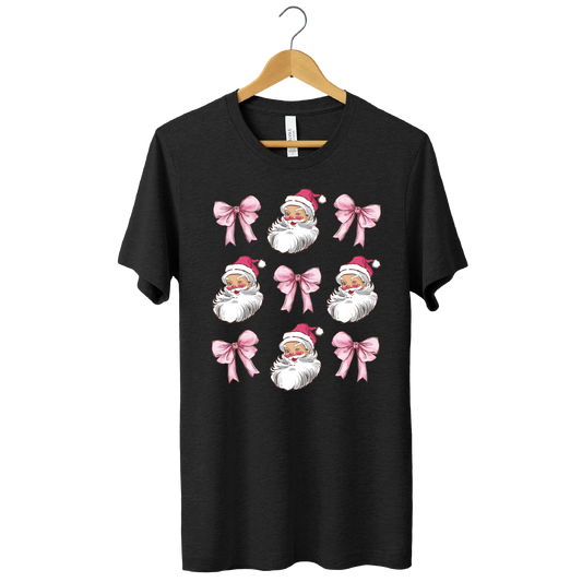 Pink Coquette Santa Transfer