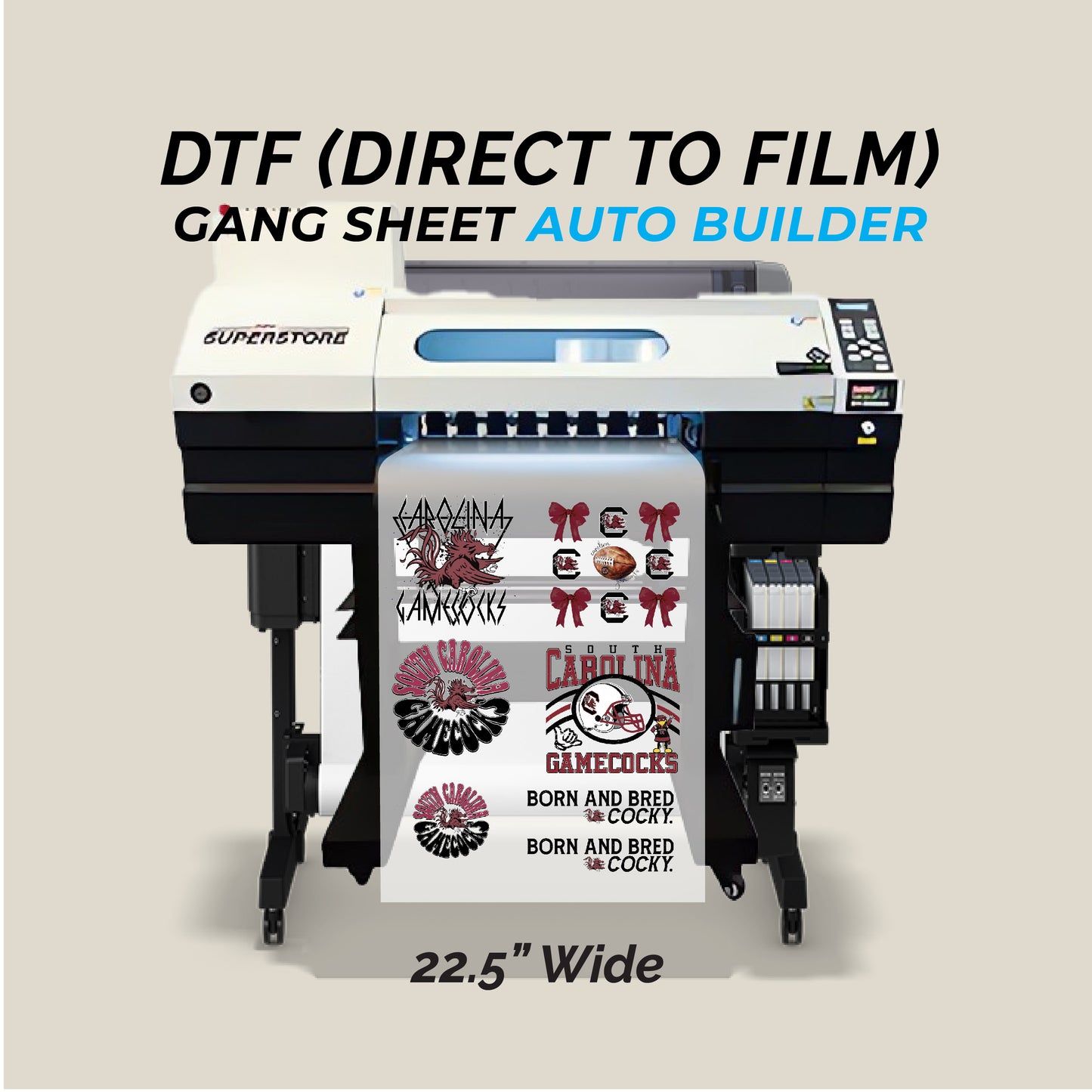 Custom DTF Gang Sheets - Auto Builder