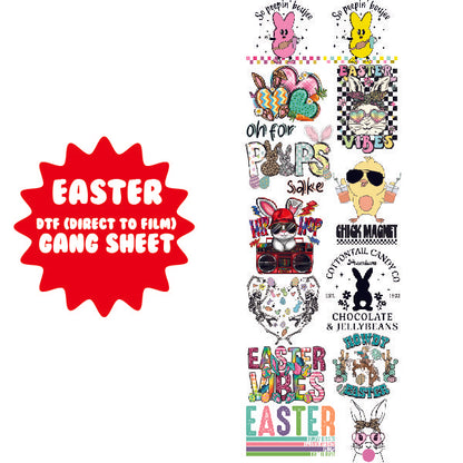 Easter DTF Gang Sheet - 22x62