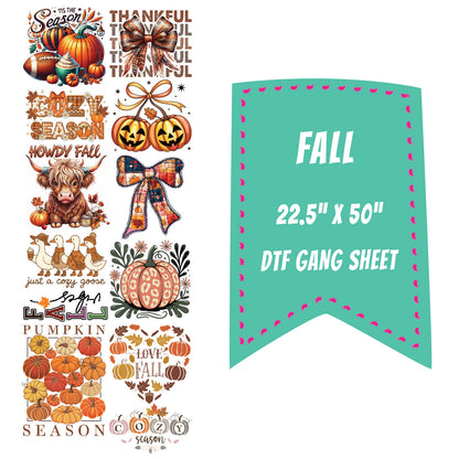 Fall DTF Gang Sheet 22.5x60"