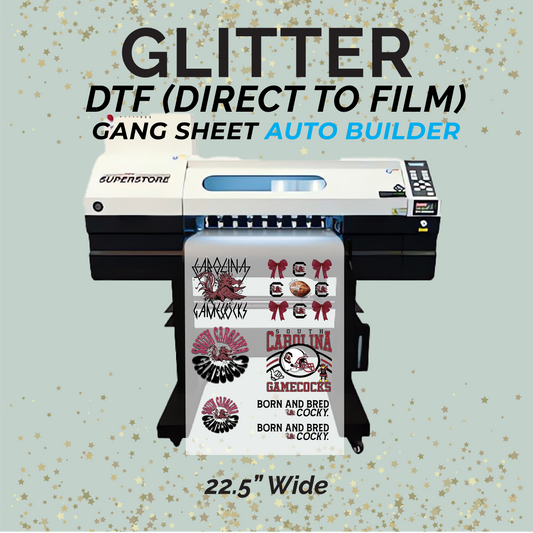 Custom GLITTER DTF Gang Sheet