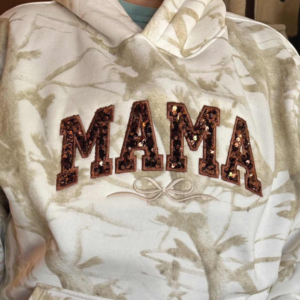 Mama Applique Embroidered Design