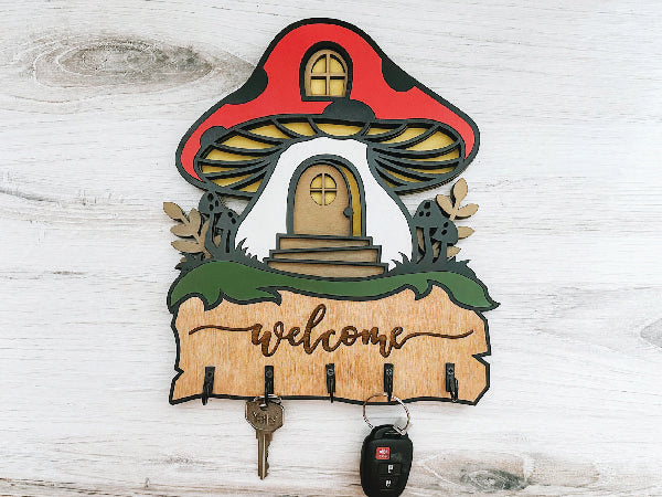 Mushroom Key Hanger