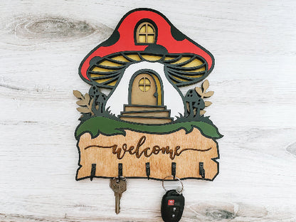 Mushroom Key Hanger