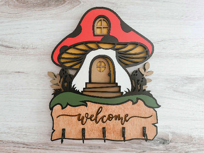 Mushroom Key Hanger