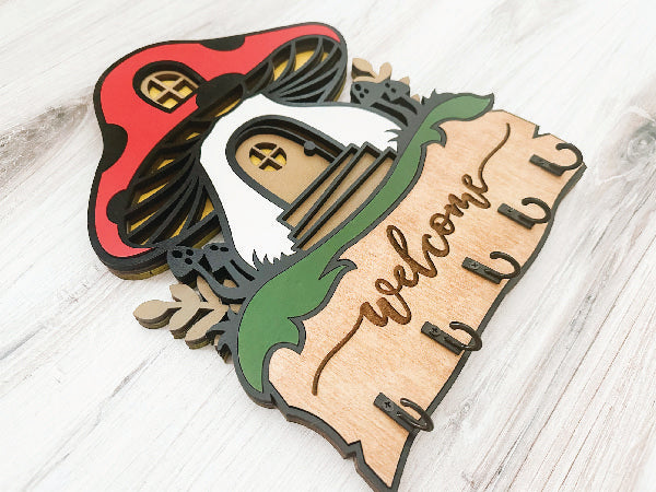 Mushroom Key Hanger