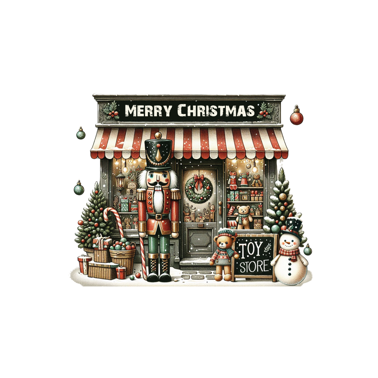 Nutcracker Toy Store Digital Design