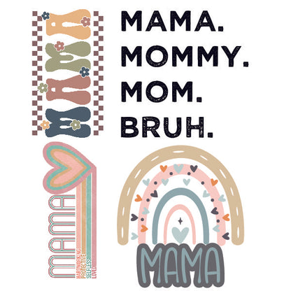 Pastel Mama DTF Gang Sheet 22x60