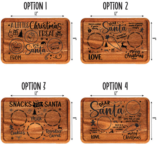 Acacia Wood Santa Treat Boards