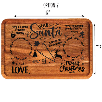 Acacia Wood Santa Treat Boards