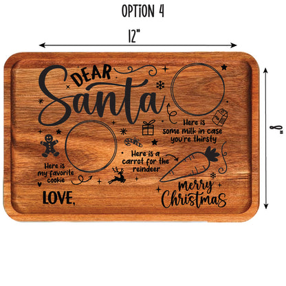 Acacia Wood Santa Treat Boards