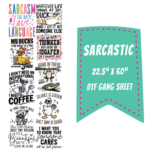 Sarcastic DTF Gang Sheet