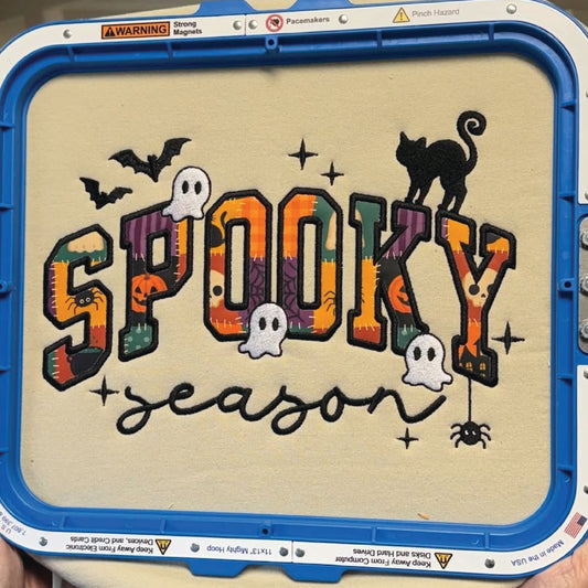 Spooky Season Applique Embroidery Design