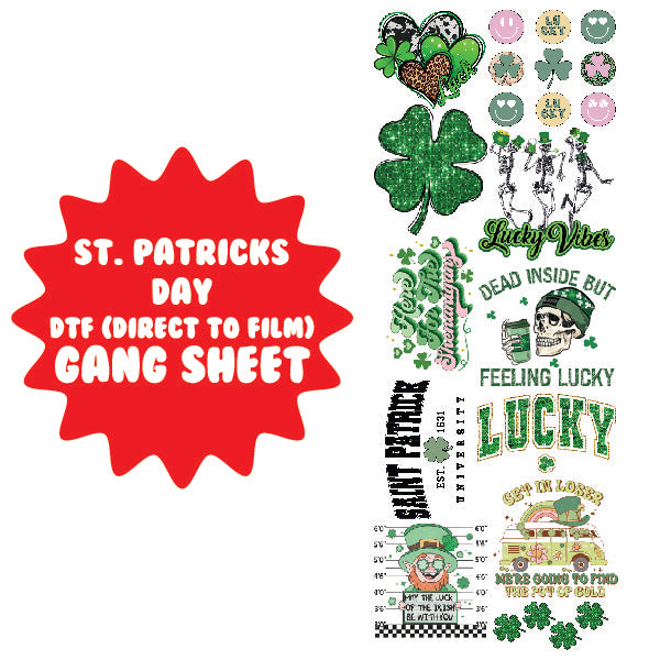 St. Patrick's Day DTF Gang Sheet - 22x55