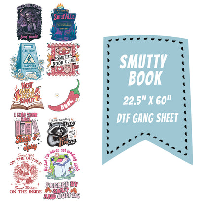 Smutty Book DTF Gang Sheet 22.5x60"