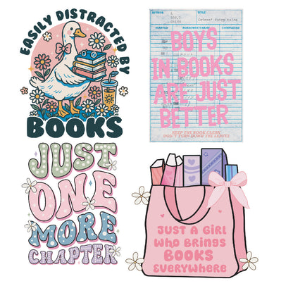 Book Lover DTF Gang Sheet 22.5x60"