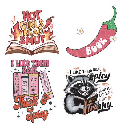 Smutty Book DTF Gang Sheet 22.5x60"