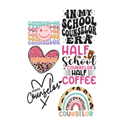 School Counselor DTF Gang Sheet