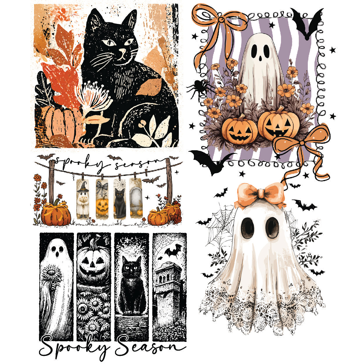 Halloween 1 DTF Gang Sheet 22.5x60" (with 2 Bonus designs)