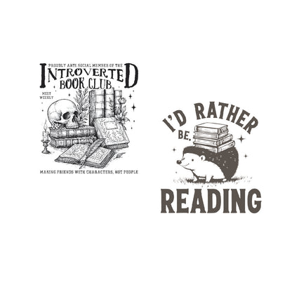 Book Lover DTF Gang Sheet 22.5x60"