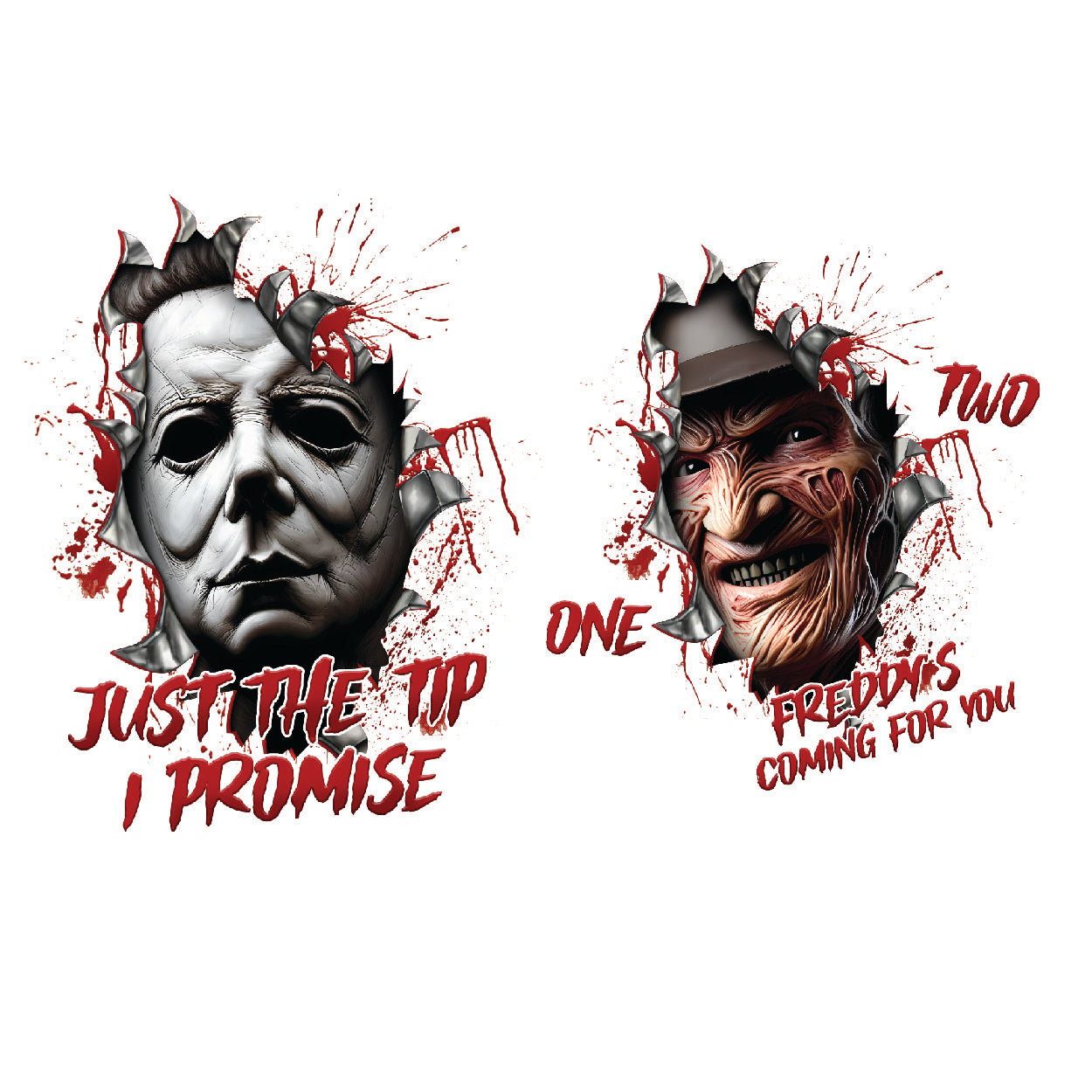Horror Sayings DTF Gang Sheet 22.5x41"