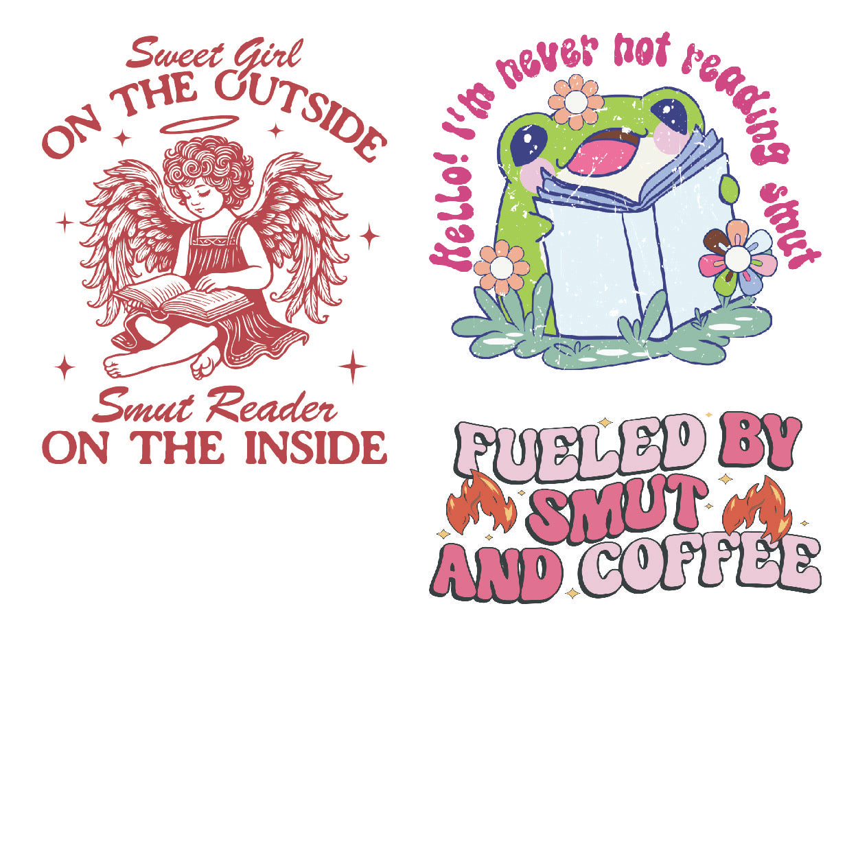 Smutty Book DTF Gang Sheet 22.5x60"