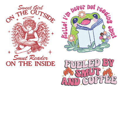 Smutty Book DTF Gang Sheet 22.5x60"