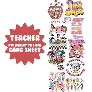 Teacher DTF Gang Sheet - 22x53