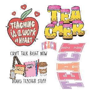 Teacher DTF Gang Sheet - 22x53