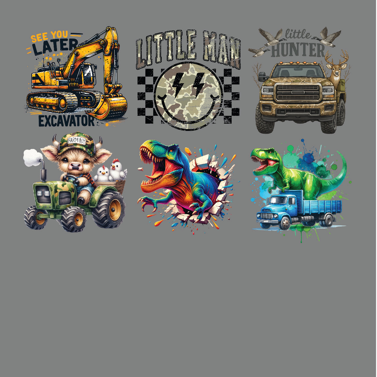 Toddler Boy DTF Gang Sheet - 22"x38"