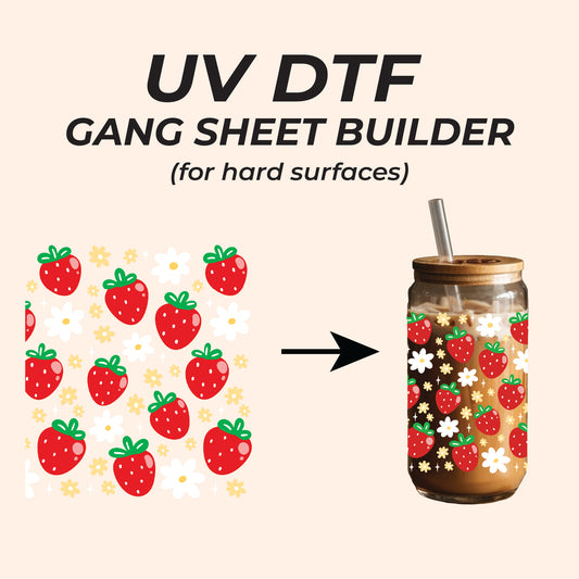 UV DTF Gang Sheets - For Glass and Hard Surfaces