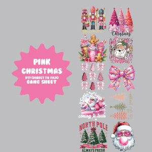 Pink Christmas Gang Sheet