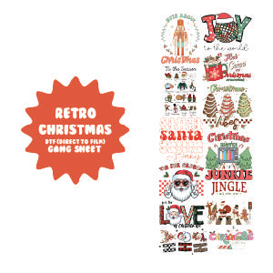 Retro Christmas Gang Sheet