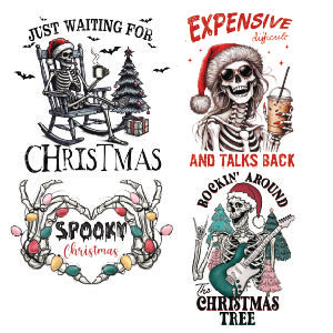 Skeleton "Skelly" Christmas Gang Sheet