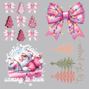 Pink Christmas Gang Sheet